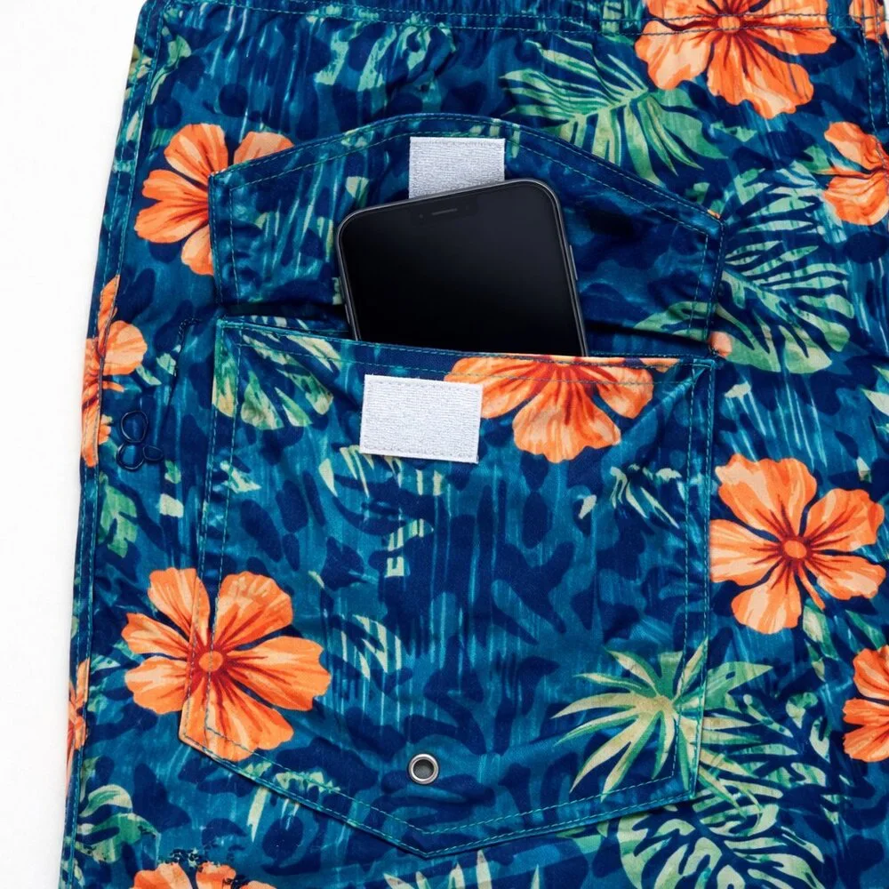 Men’s 6-Pack Swim Trunks Mesh Lining Cargo Pockets Beach Board Shorts Assorted - Picture 4 of 4